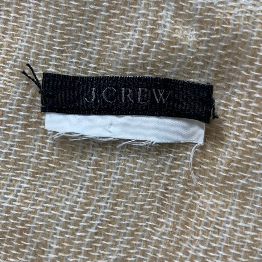 J crew woven striped shawl with arm holes